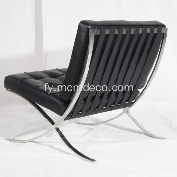 Knoll Barcelona Leather Lounge Stoel reproduksje